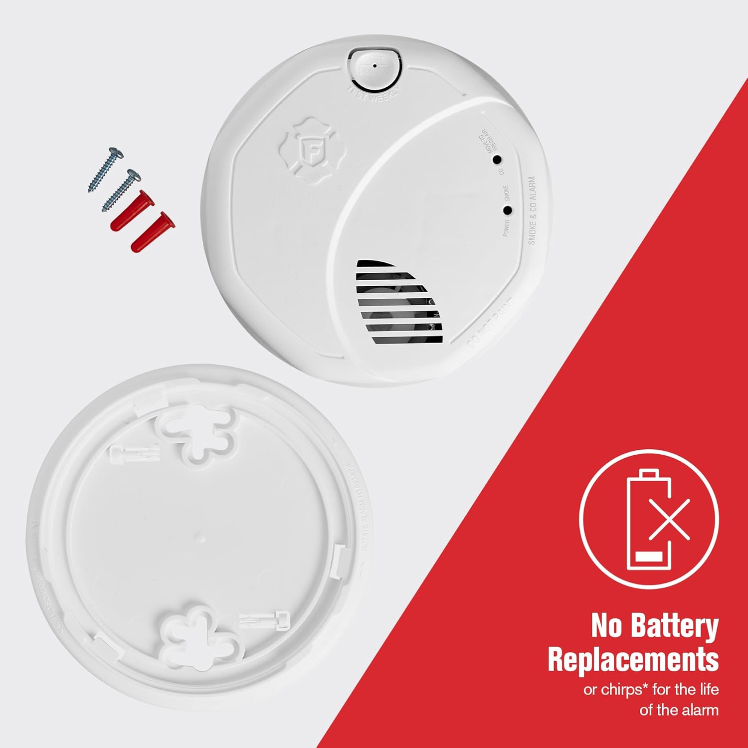 First Alert Z-Wave smoke and carbon monoxide detector with battery backup and wireless connectivity